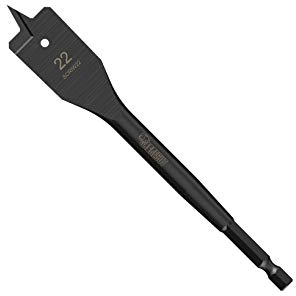 1 x SabreCut SCRIW22_1 22mm x 152mm Impact Rated Flat Wood Spade Bit for Softwood Hardwood Chipboard