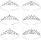 Aoliandatong Kristallkrone Tiara Diademe für Mädchen Damen - 6 Stücke Strass Krone Kristalle Prinzessin Krone Braut Tiara Diadem für Geburtstag,Hochzeit,Abschlussball,Feiertag,Party Geschenk