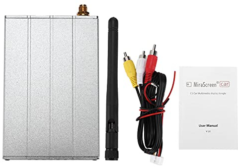 Pantalla WiFi para Coche Caja De Visualización Inteligente Inalámbrica, Caja De Visualización WiFi para Coche Adaptador De Enlace Espejo TV Stick DLNA Potente Compatible para Andriod C1