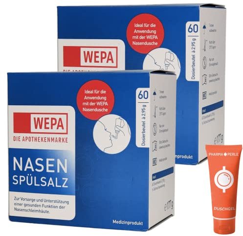 WEPA Nasenspülsalz I 60x 2,95 g I 2er Sparset I plus PharmaPerle giveaway