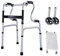 Rollator Walkers Upright Walker, Walker Aluminiumlegierung, maximale Tragfähigkeit 400 Pfund für ältere Menschen