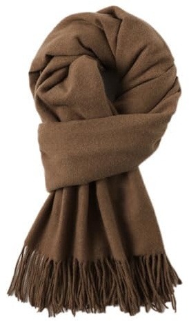 200 cm x 68 cm, bufanda cálida para mujer, con borlas, bufanda con flecos, pashmina scarves, pañuelo para mujer, para uso diario, actividades al aire libre, ciclismo, paseo, café