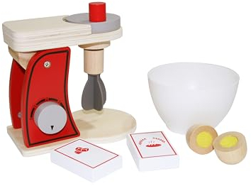 JOCCA - Mixeur Jouet en Bois avec Accessoires pour Enfants | Montessori | Accessoires pour Enfants | Plus de 2 Ans | Jouet, Cadeau Enfant Fille | Appareil électroménager Jouet