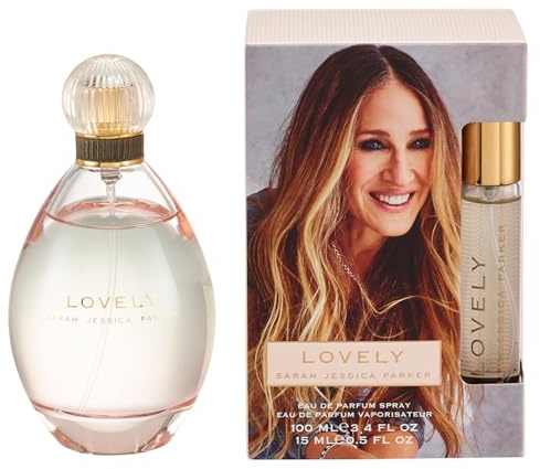 Set regalo profumo Lovely di Sarah Jessica Parker (include Eau de Parfum da 100 ml per donna e spray da borsetta da 15 ml), set regalo profumo per donna - Fragranza originale SJP