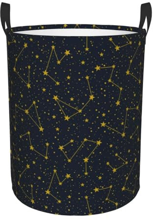 Cesta De Almacenamiento Constelación Cesta Colada Plegable Lavandería Cestas Práctica Cesto De La Ropa Sucia Para Baño Dormitorio 40X50Cm