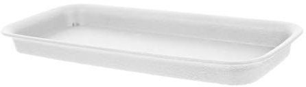 ibasenice Soucoupe De Jardinière Rectangulaire Intérieur Et Extérieur, Plateau De Base Plastique Beige 580, Bac Récupérateur d'eau pour Pots De Fleurs, Support Stable Et Facile à Nettoyer