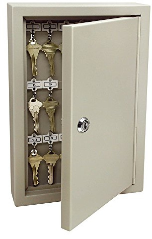 Wall Mounted Keyed Lock Key Cabinet - 30 Key Capacity
