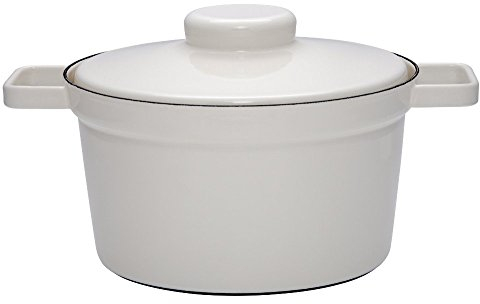 Riess, 2106-211, Topf mit Deckel, Durchmesser 24 cm, Inhalt 3.5 Liter, LIGHT GREY, AROMAPOTS, Truehomeware, Emaille, Induktion