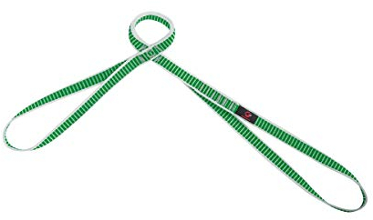 Mammut Erwachsene Standschlinge Belay 19.0 Stand-/selbstsicherungs-Schlinge, Green-White, 90 cm