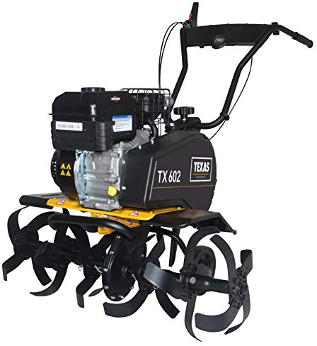 TEXAS Gartenfräse Motorhacke Bodenhacke Bodenfräse Rasenfräse Pflug Benzin mit Antrieb TX602B | 30-85cm | 208cm³ | 4 Takt | 4200W | 5,7PS | 1xVor.+1xRückwärtsgang | 33cm Arbeitstiefe
