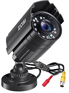 ZOSI 1080p CCTV Camera, IP66 Waterproof Surveillance Camera Outdoor Indoor | Hybrid 4-in-1 HD Wired Home Security Camera for CVI/TVI/AHD/CVBS 960H Analog CCTV Systems, 24PCS LEDs, 80ft IR Night Vision