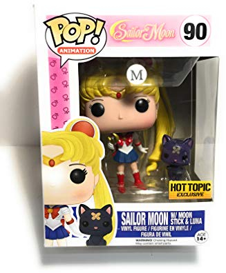 Funko FK6580 Sailor und Luna with Moon Stick Puppen Vinyl Figur 10 cm