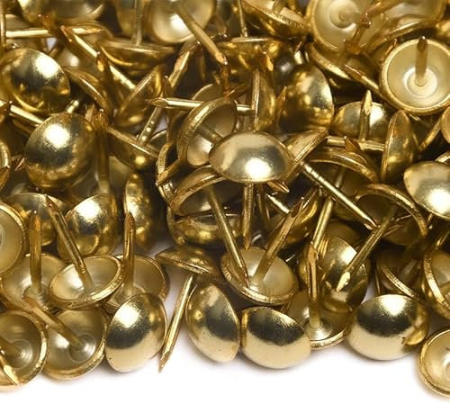 200 Clous tapissier - laitonné - Ø10,5mm - Perle fer