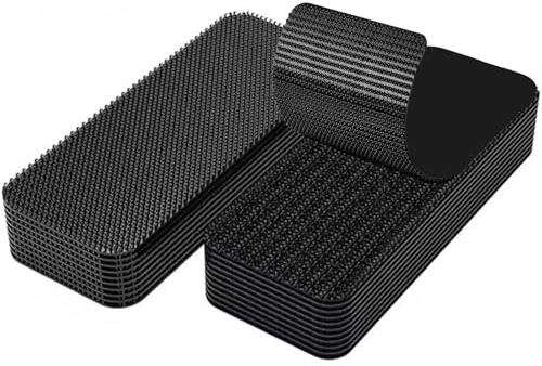 20 Pcs 10 Pares Belcro Adhesivo Doble Cara Fuerte,Belcro Adhesivo Fuerte,para el Hogar,Oficina,Automóvil,Escuela,Rectangula,Reutilizable,Negro,3×10cm