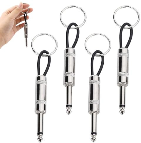 Cerioll Porte-clé Mural, Guitare Porte-clés, 4 Pièces Porte-Clés mural Métal, Porte-Clés Mural Pour Guitare De Rock, Guitare Keychain Porte-Clés, Porte-clés Convient à Key ou Guitar Decor, Keyrings