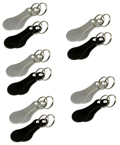 DIYEAH Llaveros para Carrito De Extractor Portátil Multifuncional para Carros Tokens De Carrito Compactos Y Prácticos 4 Piezas X 5