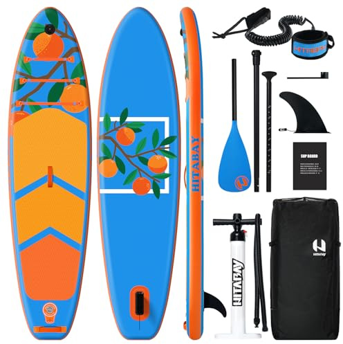 Tavola SUP Gonfiabile con Accessori Completi, Tavola da Paddle Surf Gonfiabile 320 x 81 x 15 cm, Capacità di Carico Massima 150kg, Unisex-Adulto Stand Up Paddle Board