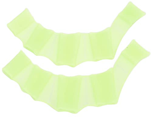 Generic Swimming Handcuffs Flippers Silicone Shaped Hand Gloves for Faster Swimming Toy Suitable for Children 2PCS (M)