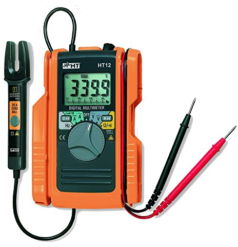 HT-Instruments Digitalmultimeter mit Gabelstromzange 60A AC/DC, HT12