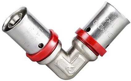 Pressfitting vinkel 16 x 2 mm båge för aluminiumförbindelselrör flerskikts anslutningsrör PEX