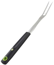 Cook’in Garden - Fourchette Aimantée en Inox, Manche Soft Touch, Accessoire Barbecue et Plancha, Aimant intégré pour Rangement et Utilisation Facile.