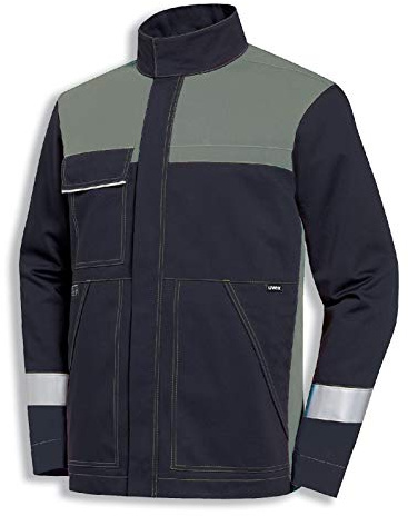 Uvex Protection Perfect Multifunction Herren-Arbeitsjacke - Dunkelgraue Männer-Bundejacke - Multifunktionale Schutzbekleidung 40/42