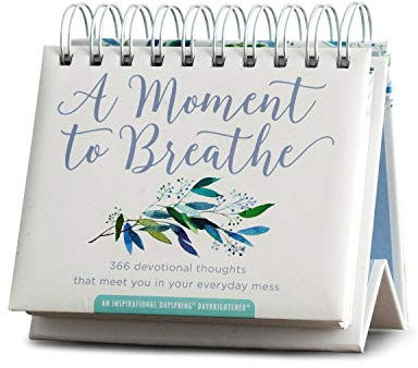 DaySpring - A Moment To Breathe: 366 Devotional Thoughts That Meet You in Your Everyday Mess: An Inspirational DaySpring DayBrightener - Perpetual Calendar, 1.5 x 5.5 x 5.5 (90857)