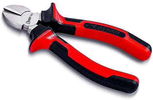 Sharp-Tec Wire Cutters 200mm, 8-inch Diagonal Cutting Pliers with Anti-Slip Handle, Professional Heat-Treated Side Cutters with Strong Cutting Force