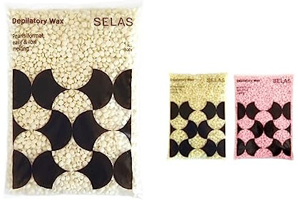 Cera depilatoria in perle 800g. SELAS. Da scegliere Rosa canina, Avorio o Naturali. Epilazione senza strisce. (Avorio). Cera a caldo, professionale, brasiliana, cereta, in perle, pelle sensibile.