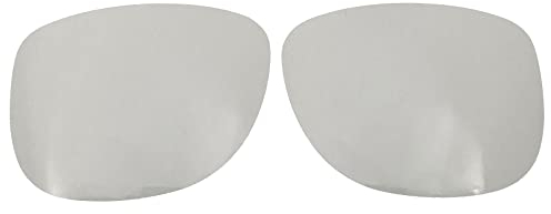Wetnenss Lentes de repuesto para gafas de sol Rayban Justin RB4165 (54 mm), polarizadas, fáciles de instalar, Transparente, no polarizado, 56.5*34.7mm