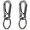 2 Stück Karabinerhaken Klein,Karabiner Schlüsselanhänger,Schlüssel Karabiner,Karabinerhaken Schlüsselanhänger,Schlüsselanhänger Karabiner,Karabiner Klein,Schlüsselkarabiner,Schwarz
