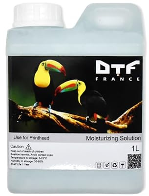 DTF-FRANCE - Solution de rinçage, Machine d’impression, Moisturizing solution, 1 Litre