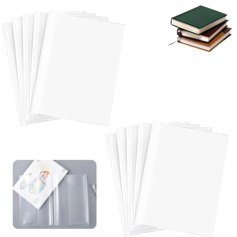 Hefthüllen Buchschoner,20 PCS Heftumschlag A4 Transparent Klarsicht,Buchhüllen für Schulbücher,Heftschoner A4 Set,Transparent Umschlag,Buchumschlag Klar