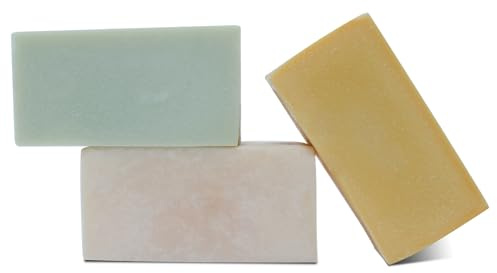 MAYJAM Soap Bar, Natural Antibacterial Soap, Facial Cleanser and Moisturizer Exfoliating Soap for Women Men, 3-in-1 - Clary Sage, Roman Chamomile, Lemongrass