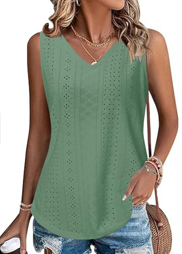 Gyabnw Camiseta Sin Mangas Mujer Top V Cuello Elegante con Tirantes Top Básico Suave y Ligero para Verano Ropa Interior Femenina Casual y Elegante