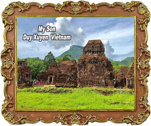 Imán para nevera con texto en inglés «My Son Duy Xuyen, Vietnam, recuerdos de viaje, imán para nevera, atracciones de la ciudad»