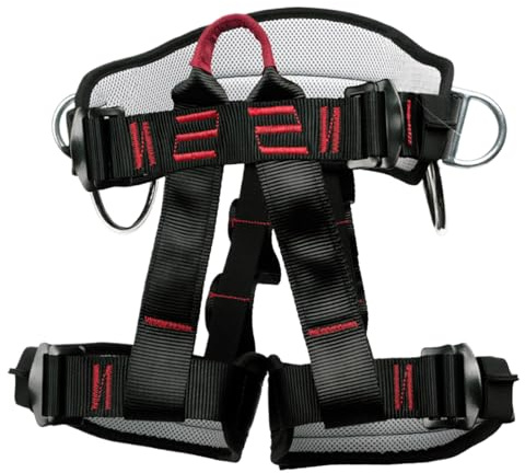 Generico Imbracatura Per Arrampicata Su Alberi,Imbracature Regolabili Per Speleologia | Attrezzatura Di Sicurezza Mezzo Corpo Per Adulti Donne Uomini Appassionati Speleologia Escursionismo