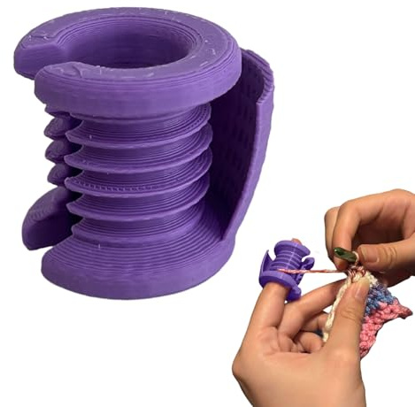 Crochet Finger Yarn Holder,Knitting Crafts Tool - Tension Rings - for Women Men Enthusiasts Artists Home Workshop Apartment