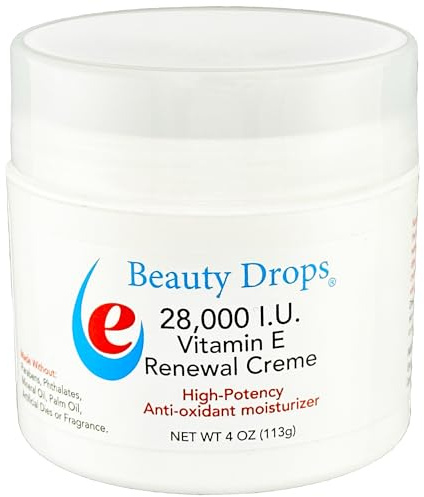 Beauty Drops Vitamin E Facial Moisturizer Cream 4 Oz