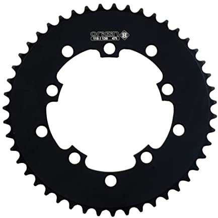 Origin8 BMX/Singlespeed/Fixie Chainring, 47t, 110/130 BCD, 1/8, Black