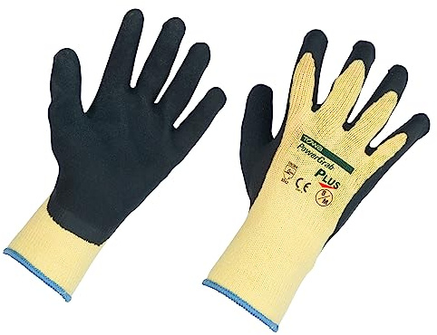 Kerbl 297313 PowerGrab Plus Polyester/Baumwolle Handschuh Größe 9, Latex
