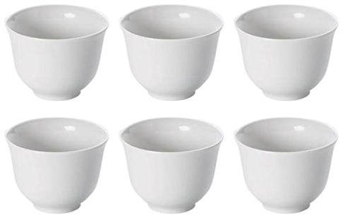 Maxwell & Williams 6er Set Teeschalen White Basics Round D. 7,5cm weiß Porzellan