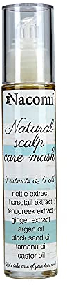 Maschera naturale per la cura del cuoio capelluto Nacomi 4 estratti e 4 oli anti-caduta capelli 50 ml