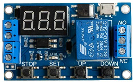 ARCELI almacenar 6-30V Temporizador de relé Ajustable Interruptor del módulo Interruptor Retardo de Tiempo Placa de Circuito