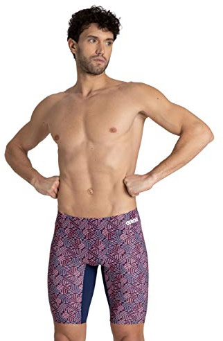 Arena Costume da Bagno da Uomo con Stampa a Colori Jammer Athletic Training Costume da Bagno Jammer
