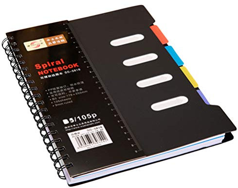 Carnet De Notes Classifié Journal De Travail Carnet D'Étude À Grille Cahiers À Spirale Pour L'École À Feuilles Mobiles Journal Intime Avec Sujets