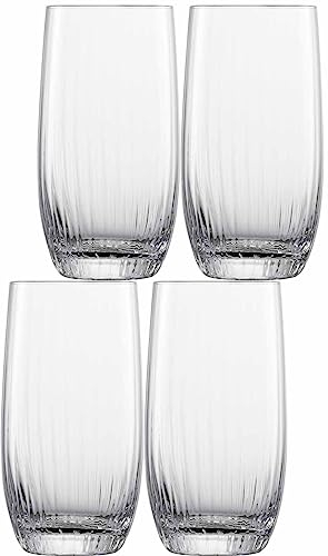 Zwiesel Glas Fortune 122326 Lot de 4 verres longdrinks fabriqués en verre de qualité supérieure - Hauteur : 14,6 cm - Diamètre : 77,5 mm - Volume : 499 ml