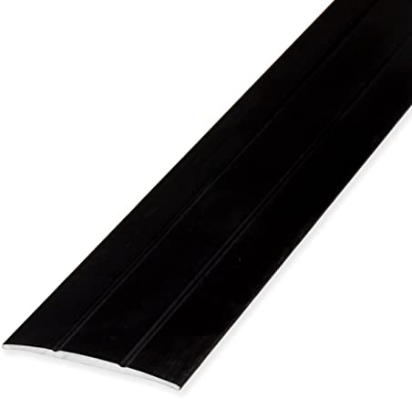 PROVISTON Övergångsprofil | 1,8 x 38 x 1 000 mm | Övergångsskena, övergångslist, golvprofil, täcklist, aluminium, anodiserad, svart, självhäftande