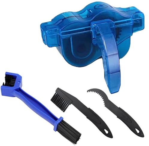 Quixotical Fahrrad Kettenreinigungsgerät Kit – Reinigungswerkzeug Set mit Bürsten für Fahrradkette, MTB & Rennrad, schnelle & gründliche Reinigung