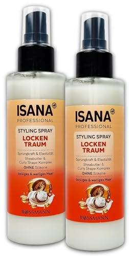 ISANA MED 2 er Pack ISANA PROFESSIONAL Styling Spray Locken Traum 2 x 150 ml